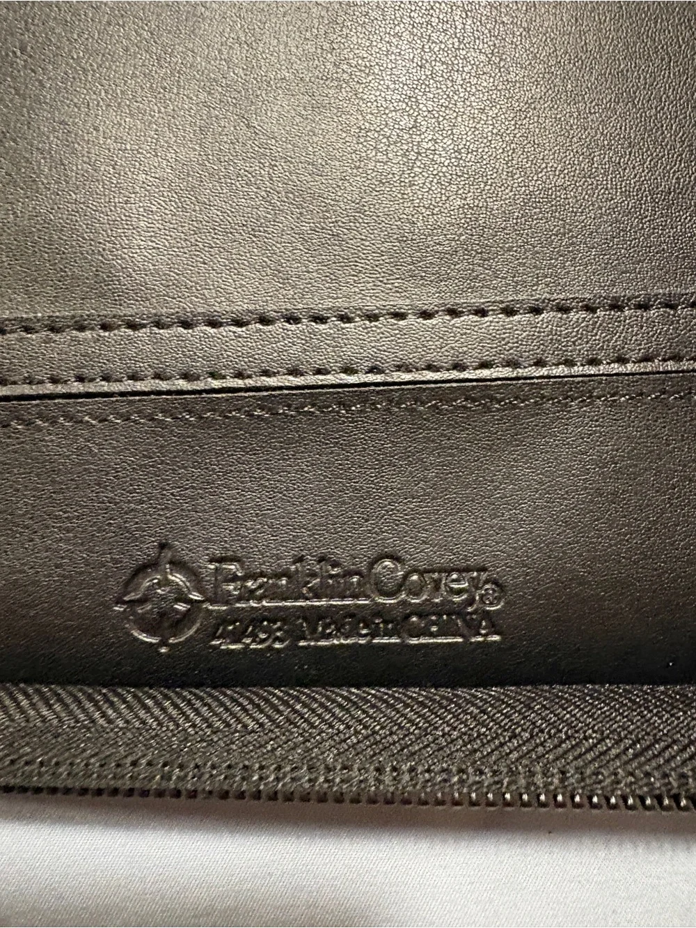 Franklin Covey Black Zippered Day Planner